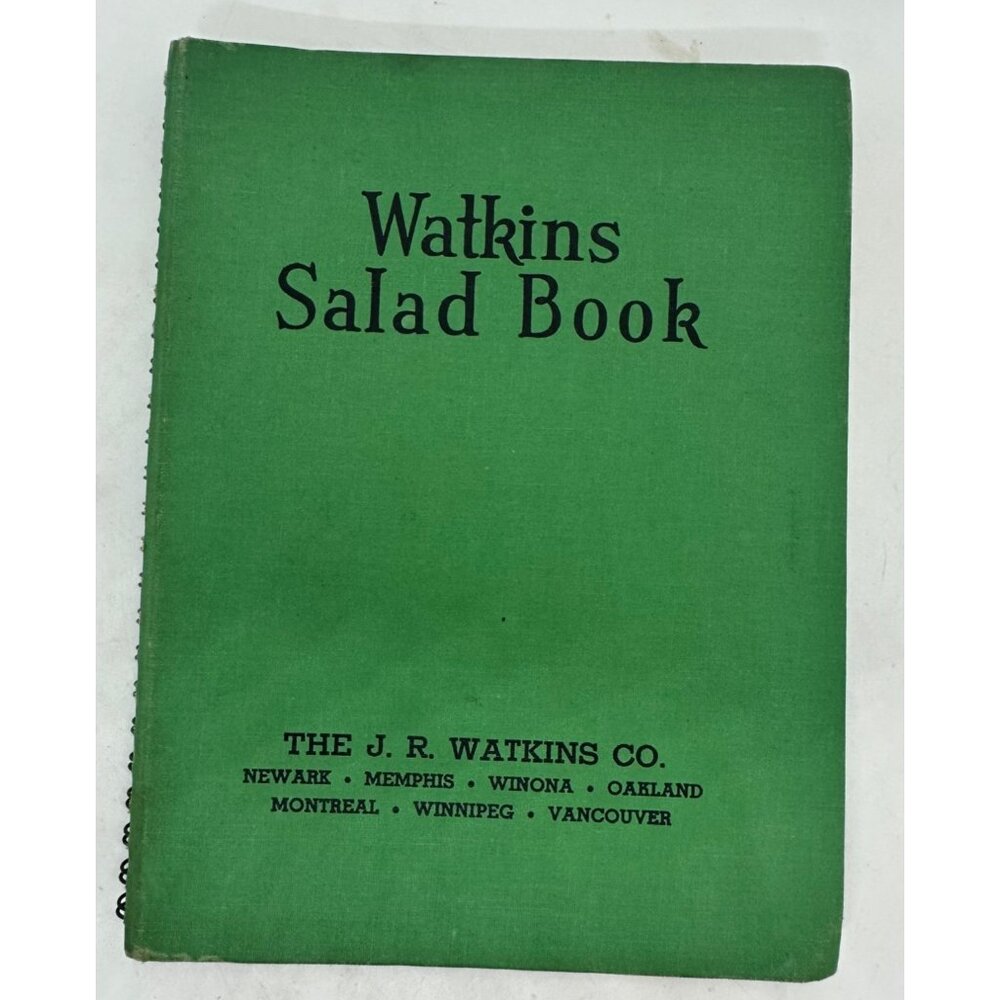 vintage Watkins Salad Book Elaine Allen 1946 Recipes Spiralbound Vintage Cookboo